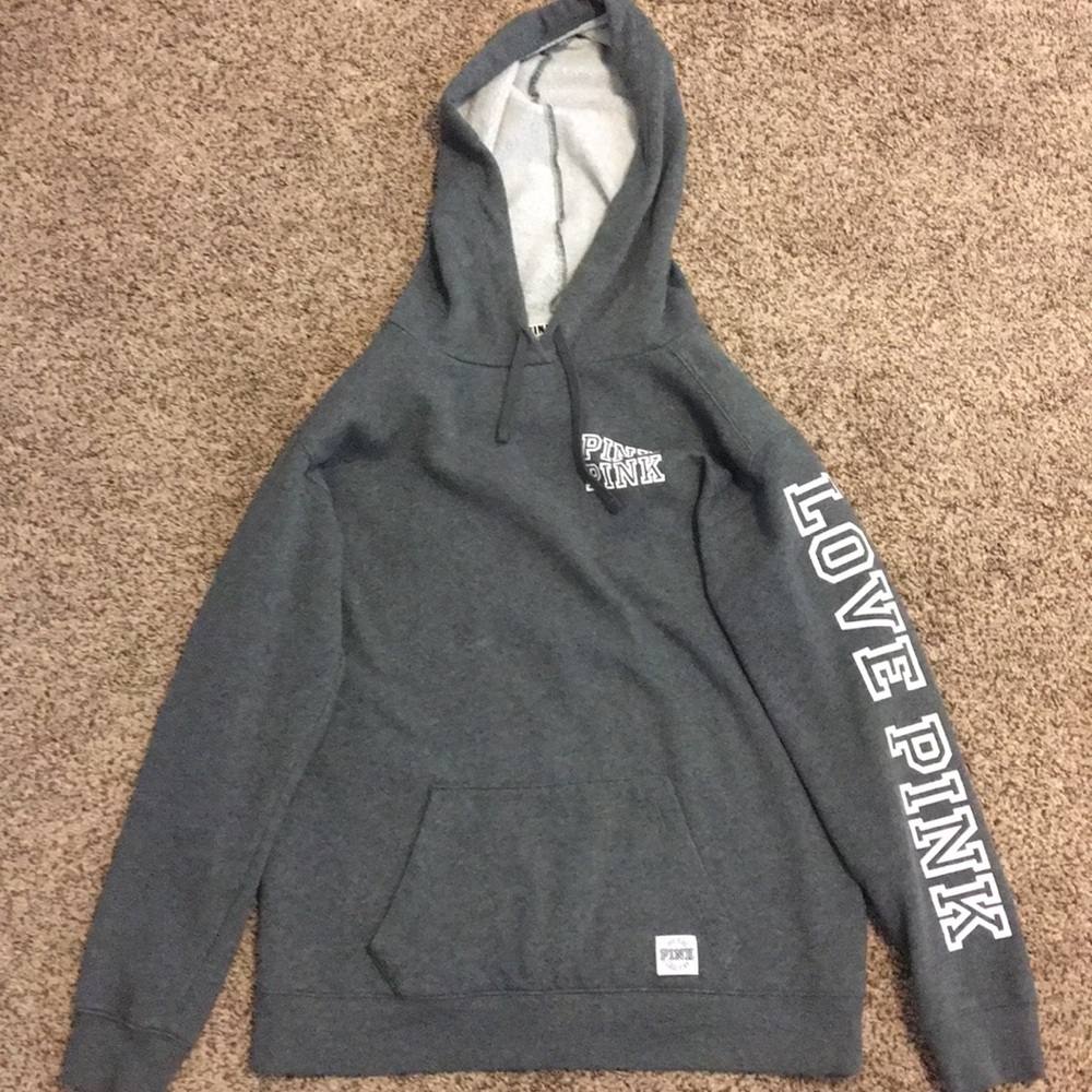 PINK Victoria's Secret Grey Pullover Sweatshirt